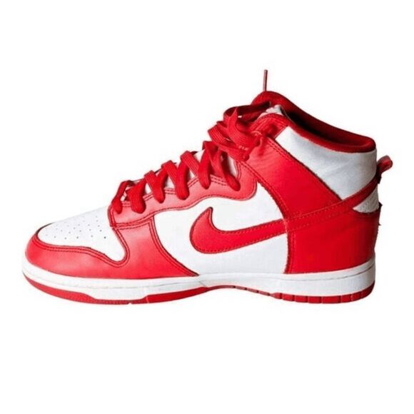 NIKE Dunk High 'Championship Red' Sneakers Size 8 - Picture 7 of 9